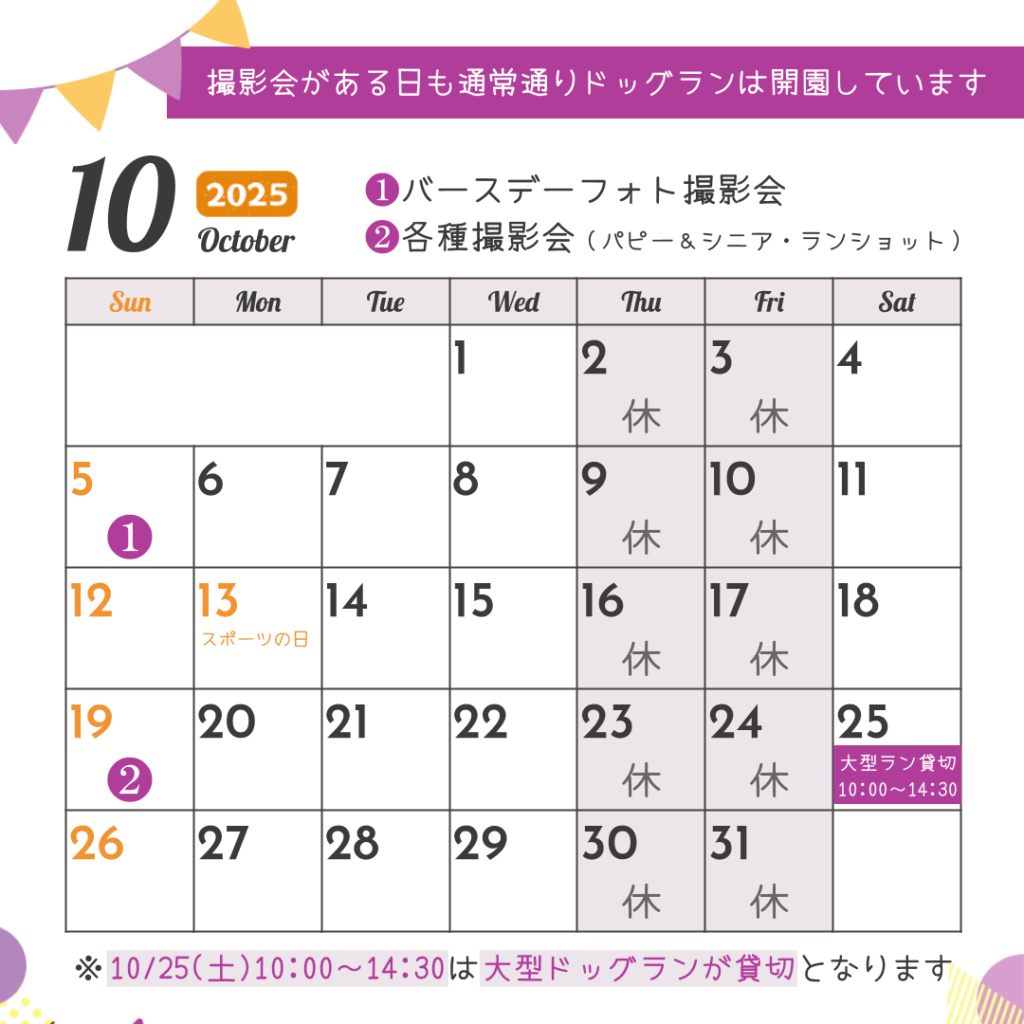 10月のカレンダーです🎃