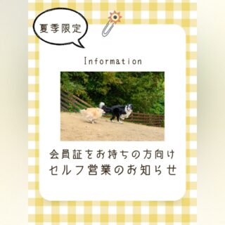 わんこ村会員証をお持ちの方に「セルフ利用」についてお知らせ📢